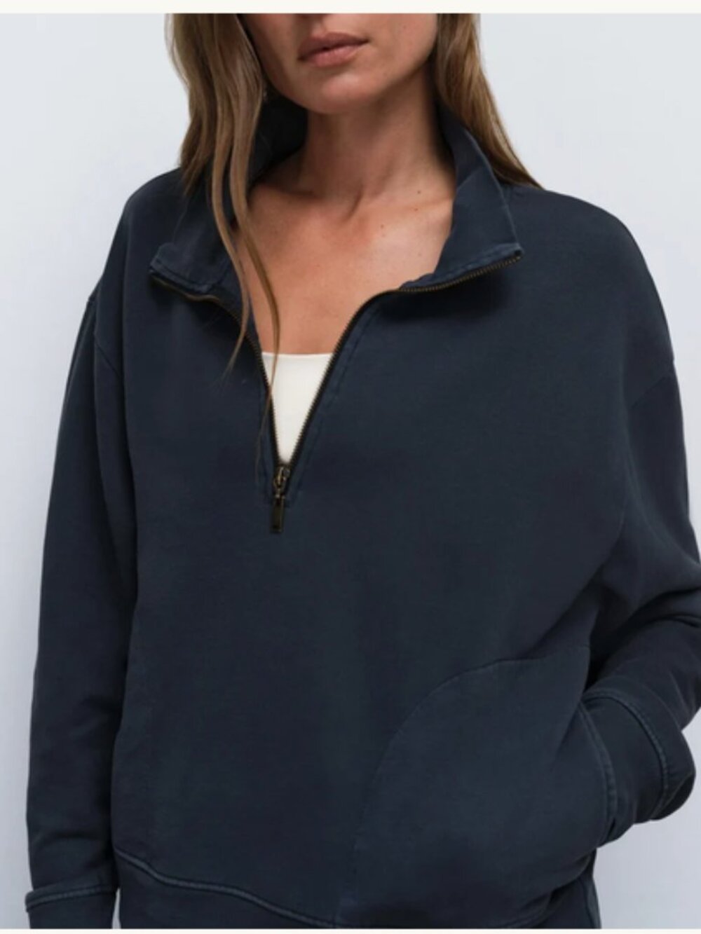 Organic Fleece Quarter Zip Sweatshirt - MATE THE LABEL